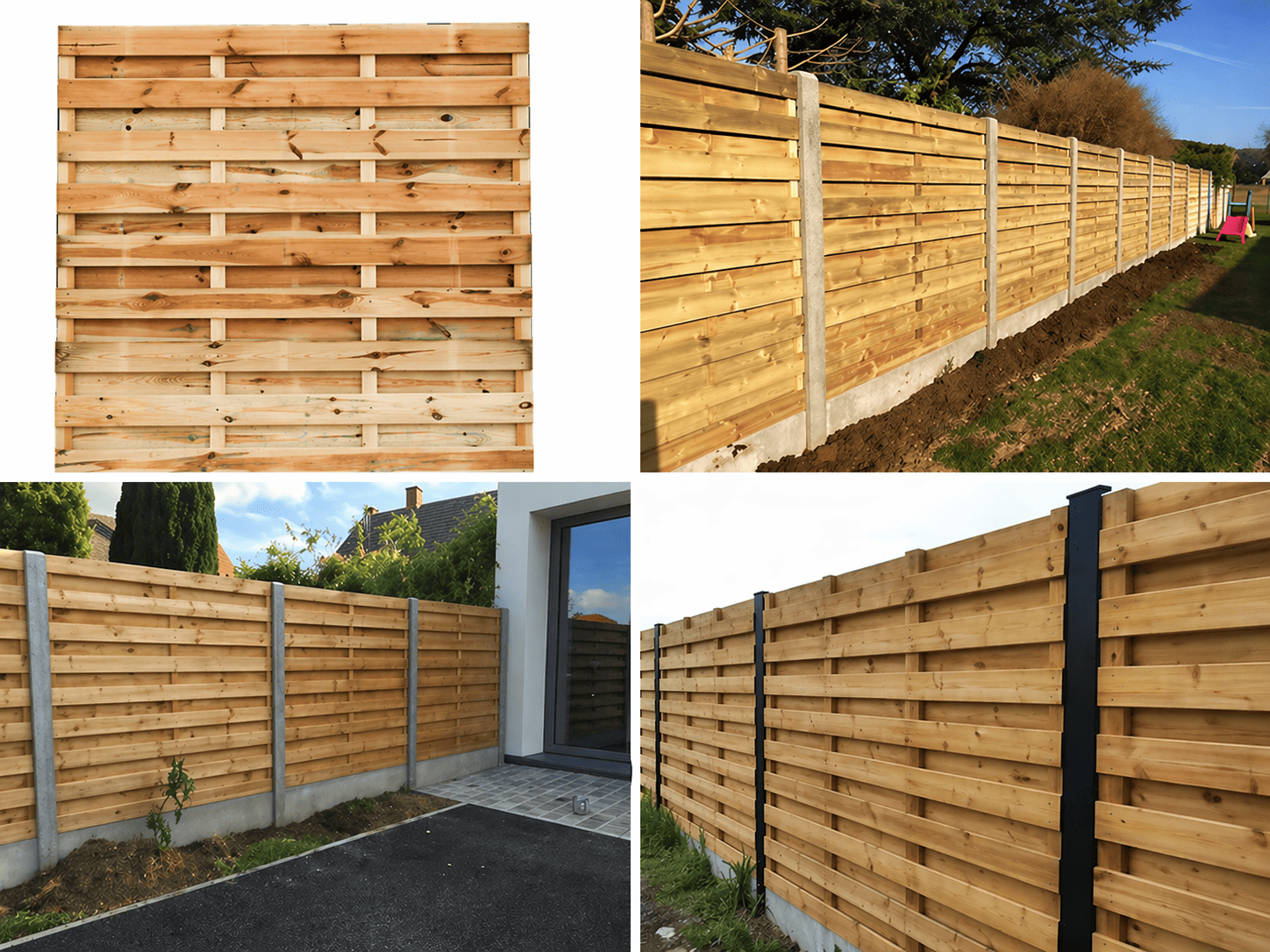 Houten scherm - 1.80m (h) x 2.00m (b)